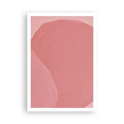 Póster - Composición orgánica en rosa - 70x100 cm
