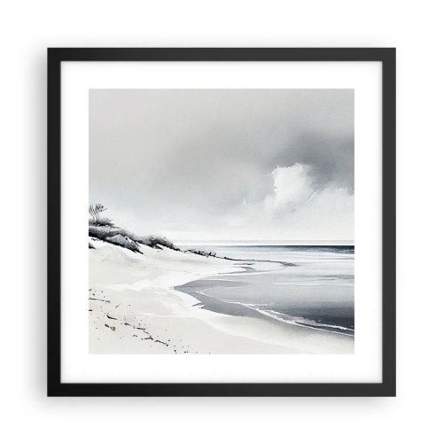 Póster en marco negro - Juntos desde el principio de los tiempos - 40x40 cm