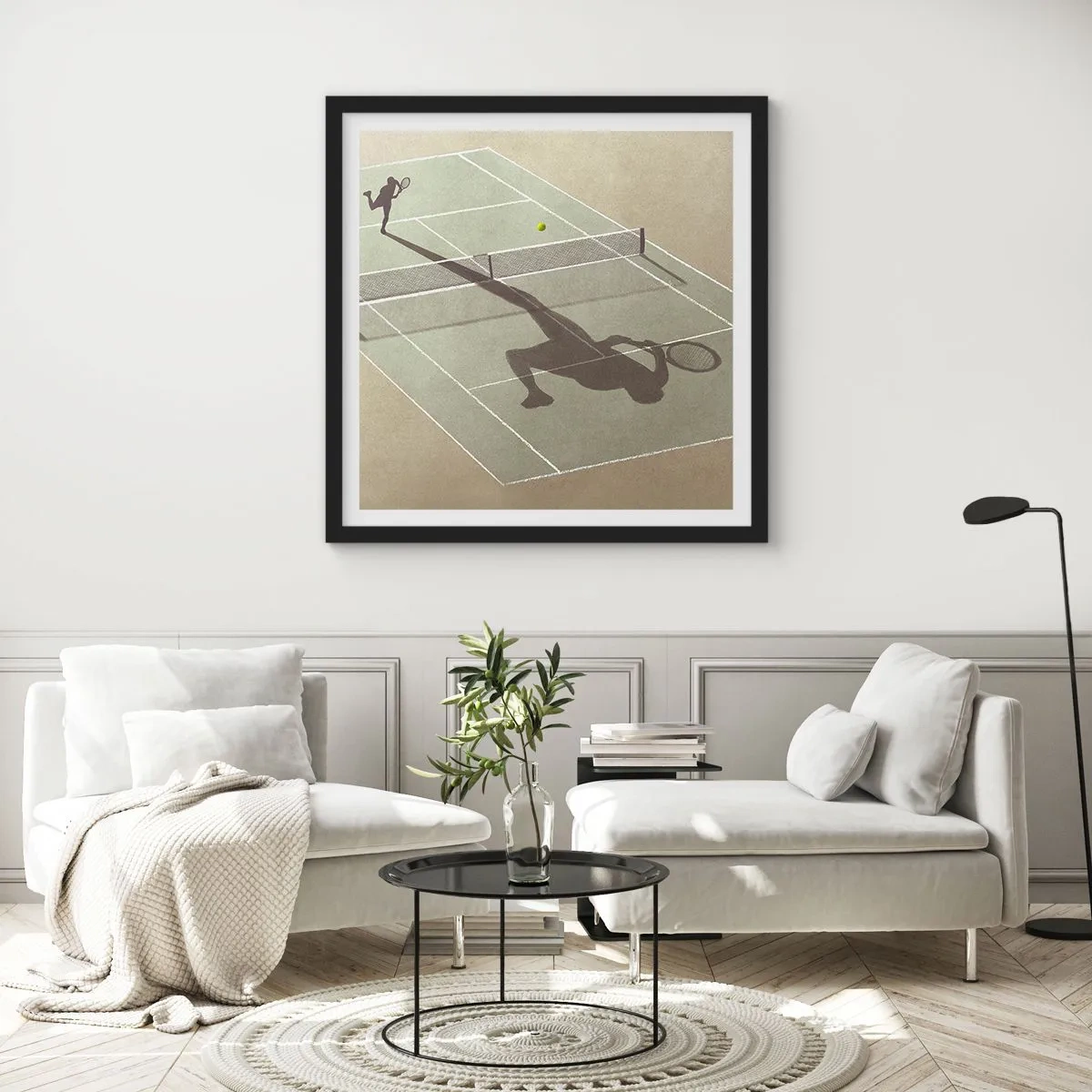 Póster en marco negro - Véncete a ti mismo - 40x40 cm