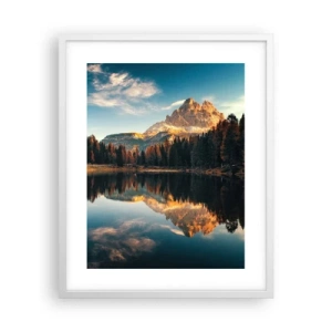 Póster en marco blanco - Paisaje duplicado - 40x50 cm