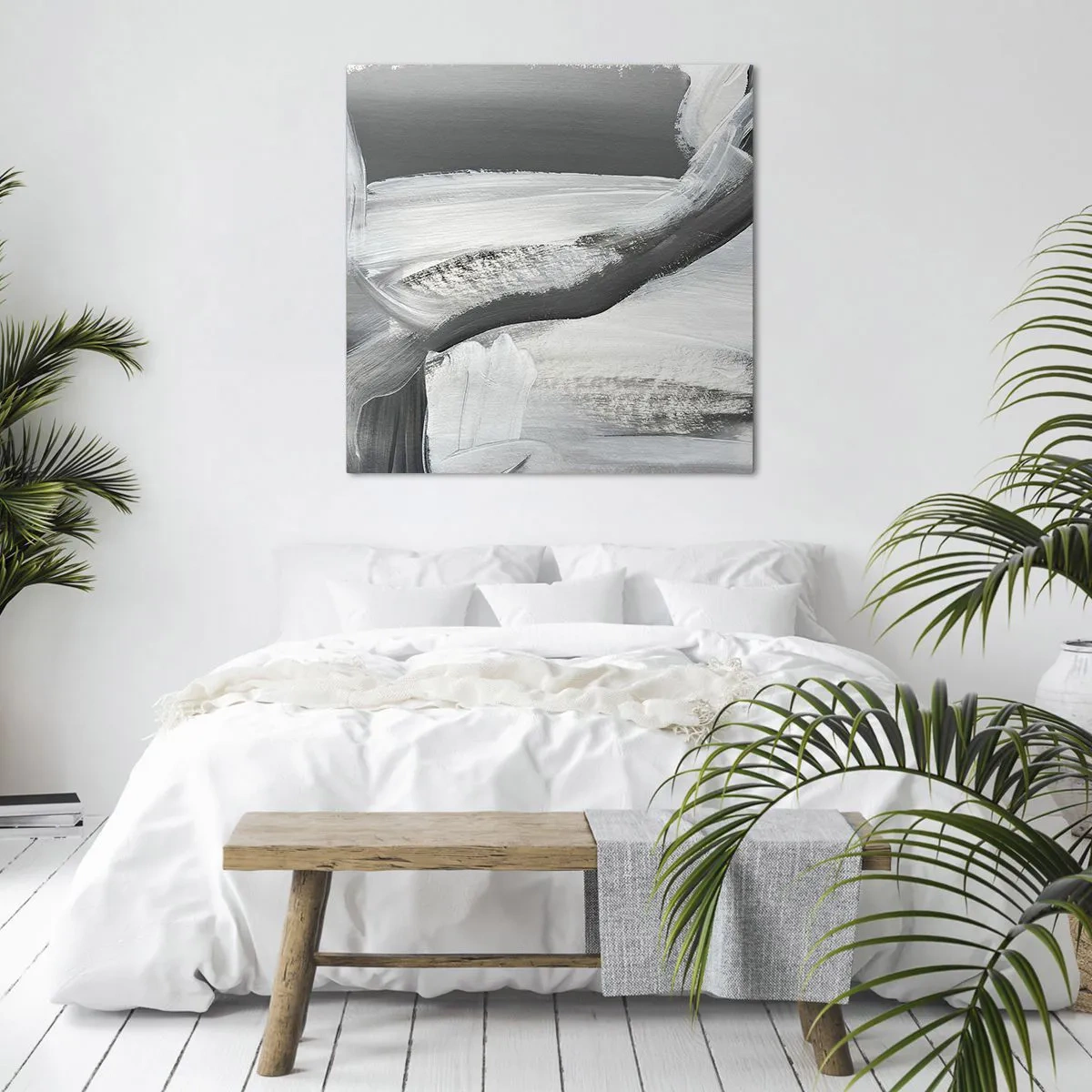 Cuadro sobre lienzo - Impresión de Imagen - Con movimientos decididos - 60x60 cm