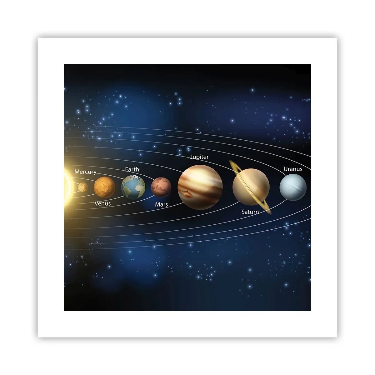 Póster - Uno de diez - 40x40 cm