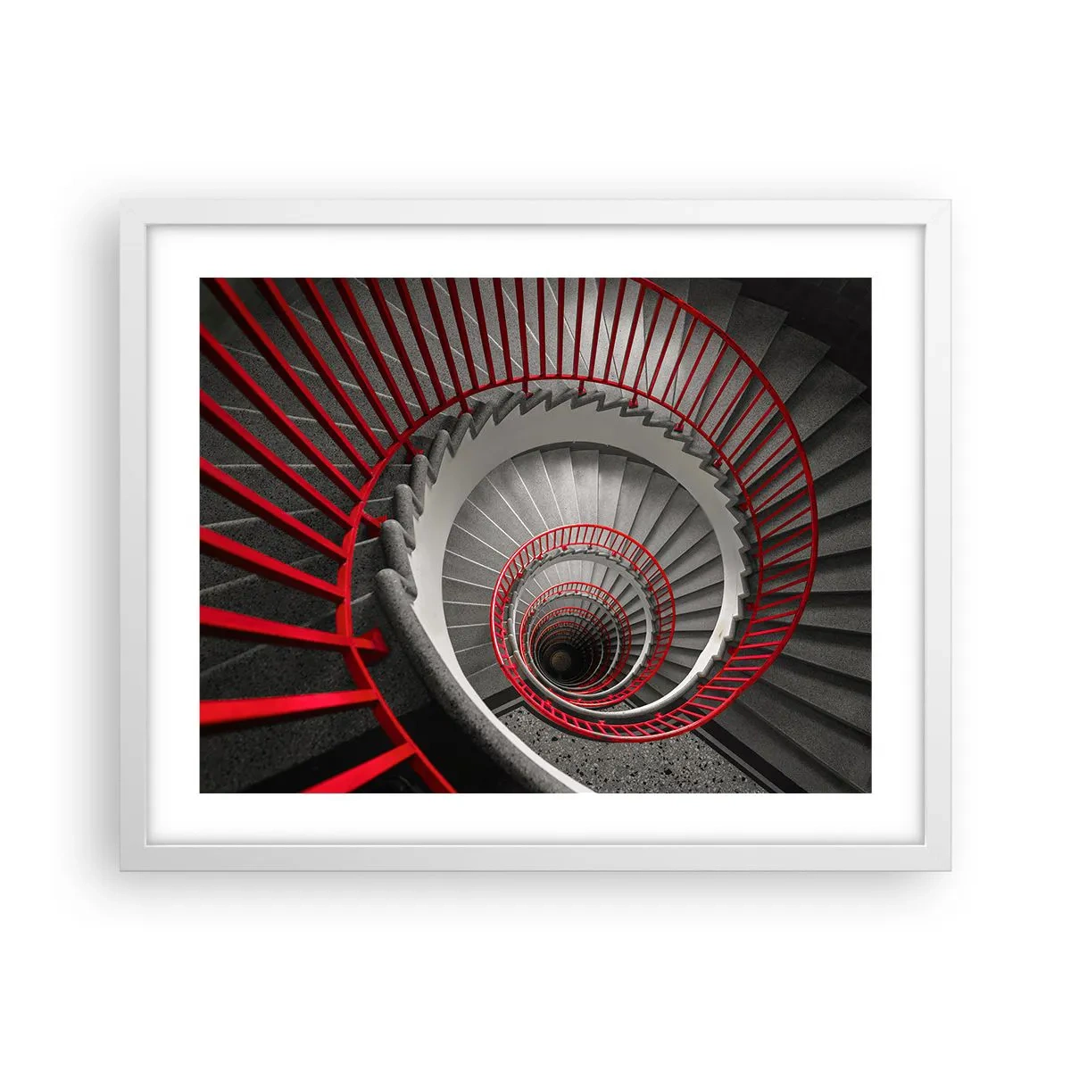 Póster en marco blanco - Juegos arquitectónicos - 50x40 cm