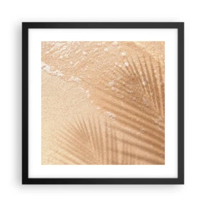 Póster en marco negro - La sombra de un verano caluroso - 40x40 cm