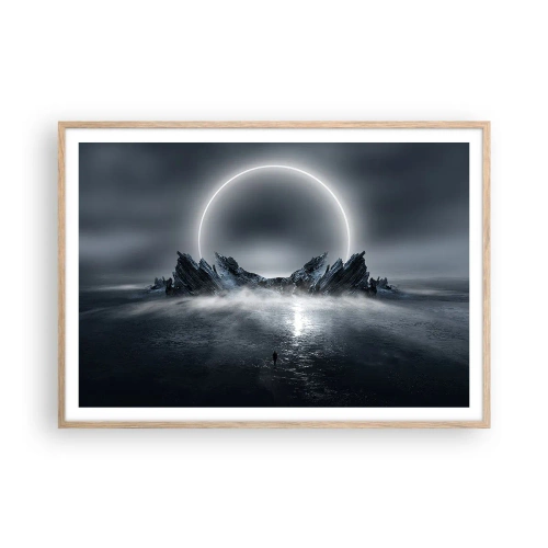 Póster en marco roble claro - El final del cuento - 100x70 cm