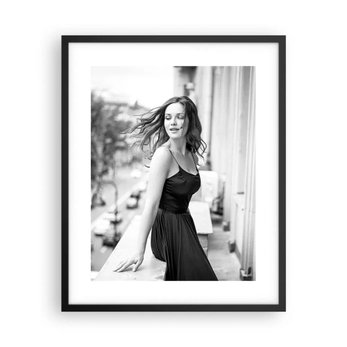 Póster en marco negro - Ciertamente, parisina - 40x50 cm