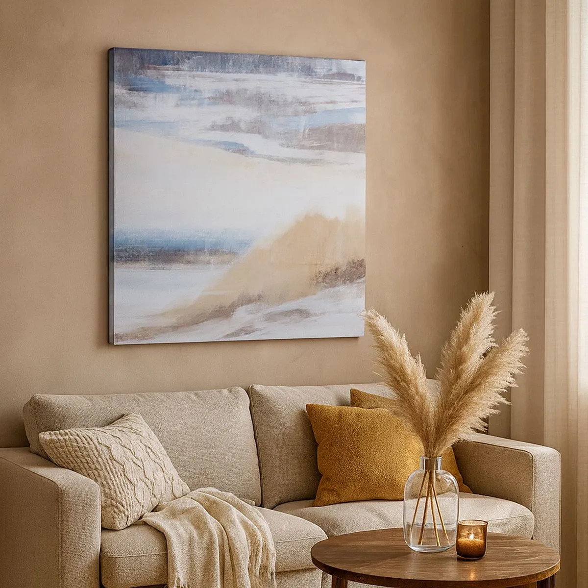 Cuadro sobre lienzo - Impresión de Imagen - Composición invernal - 30x30 cm