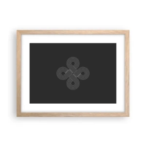 Póster en marco roble claro - El espíritu celta - 40x30 cm