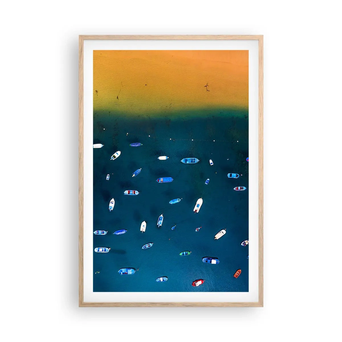 Póster en marco roble claro - Un juego de vacaciones - 61x91 cm