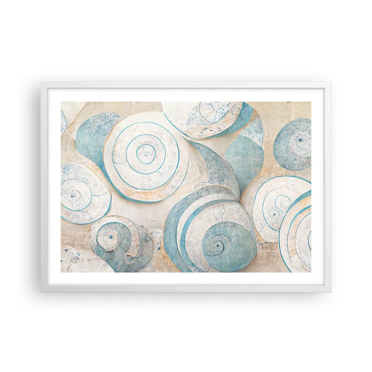 Póster en marco blanco - ¿Qué esconden en su interior? - 70x50 cm