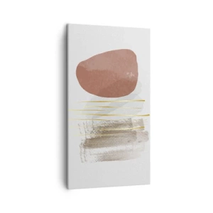 Cuadro sobre lienzo - Impresión de Imagen - Una columnata abstracta - 45x80 cm