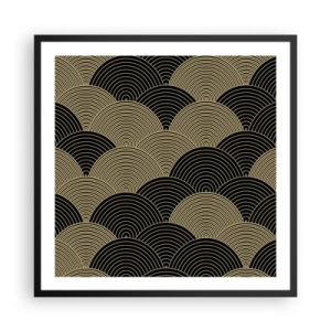 Póster en marco negro - Multiplicación de la unidad - 60x60 cm