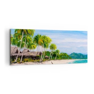 Cuadro sobre lienzo - Impresión de Imagen - Un sueño exótico - 100x40 cm