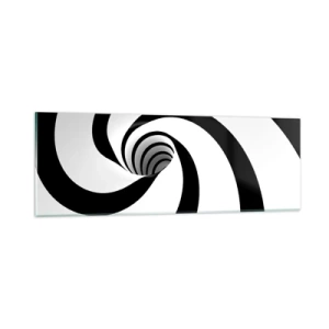 Cuadro sobre vidrio - Impresiones sobre Vidrio - ¿Ceder al torbellino? - 90x30 cm