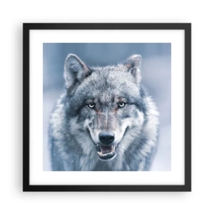 Póster en marco negro - ¿Aceptarás el reto? - 40x40 cm