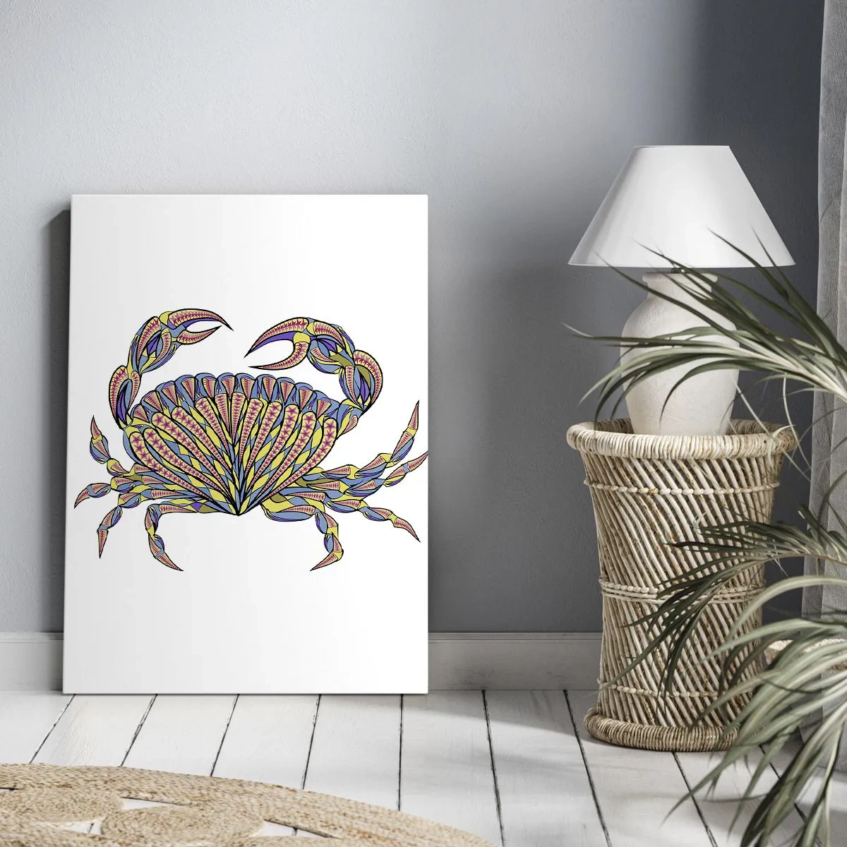 Cuadro sobre lienzo - Impresión de Imagen - Joyas del mar - 45x80 cm