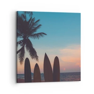 Cuadro sobre lienzo - Impresión de Imagen - Mañana también disfrutaremos - 70x70 cm