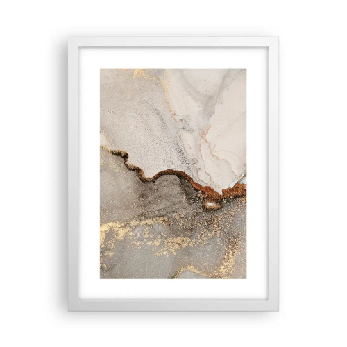 Póster en marco blanco - En la frontera de los colores - 30x40 cm