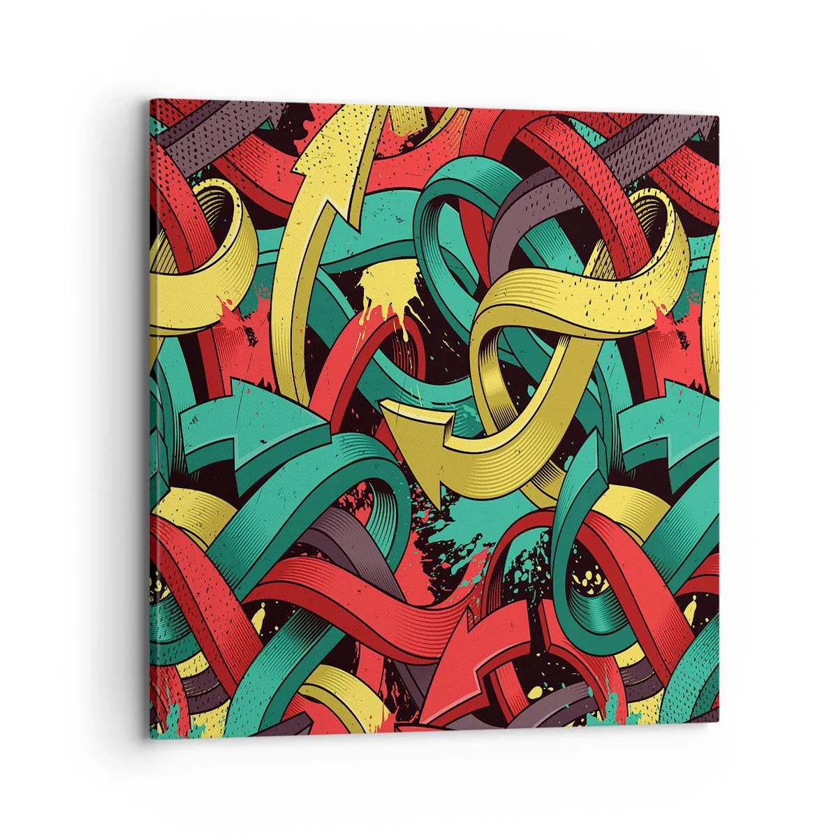 Cuadro sobre lienzo - Impresión de Imagen - ¿Qué camino tomar? - 70x70 cm