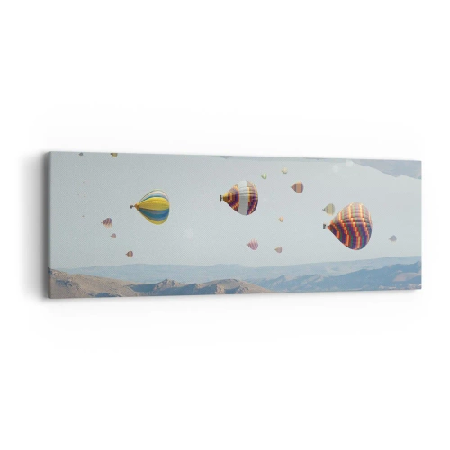 Cuadro sobre lienzo - Impresión de Imagen - Aquí todo es posible - 90x30 cm