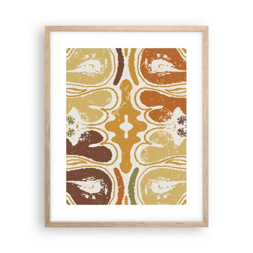 Póster en marco roble claro - Abstracción sentimental - 40x50 cm