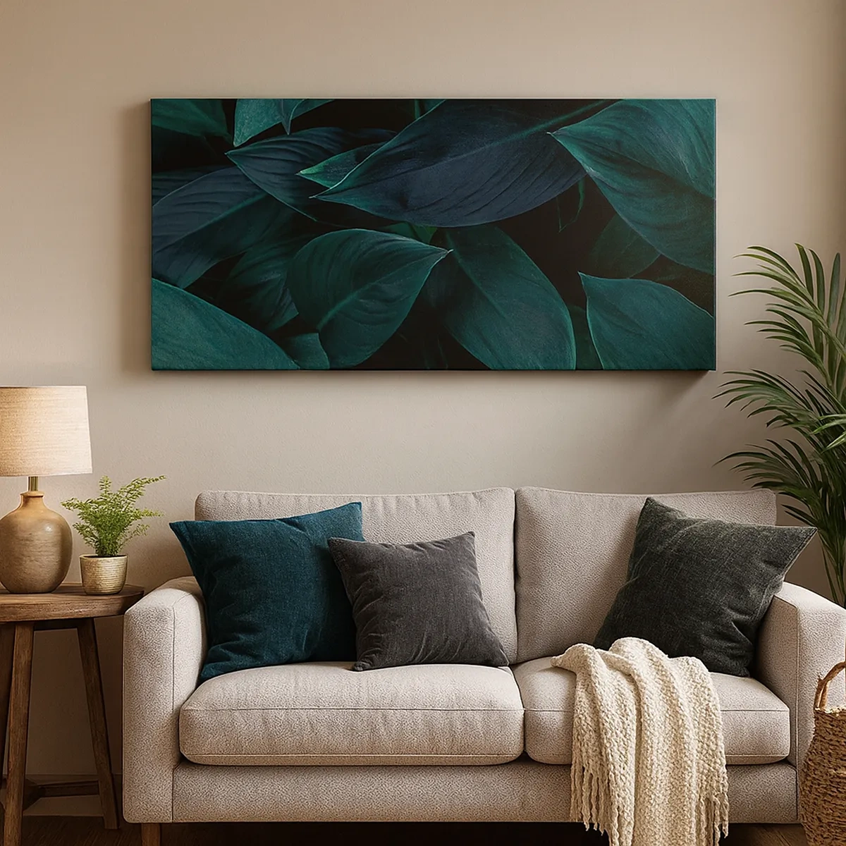 Cuadro sobre lienzo - Impresión de Imagen - El propio verde - 30x30 cm