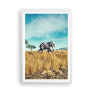 Póster en marco blanco - El gris ya no está de moda - 61x91 cm