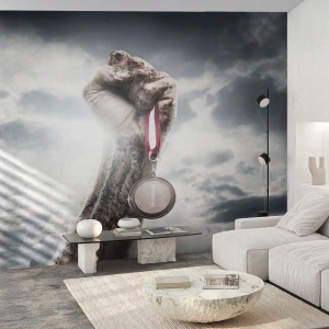 Fotomural Standard Eco - Per aspera ad astra - Deporte, Medalla deportiva, 3D - 200x140 cm