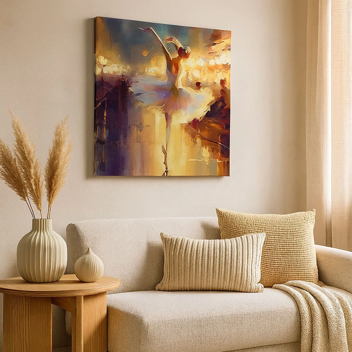 Cuadro sobre lienzo - Impresión de Imagen - Un milagro en la calle - 30x30 cm