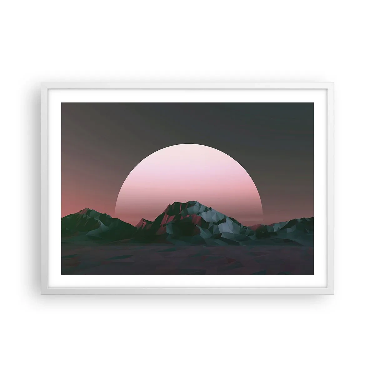 Póster en marco blanco - En una galaxia muy muy lejana - 70x50 cm