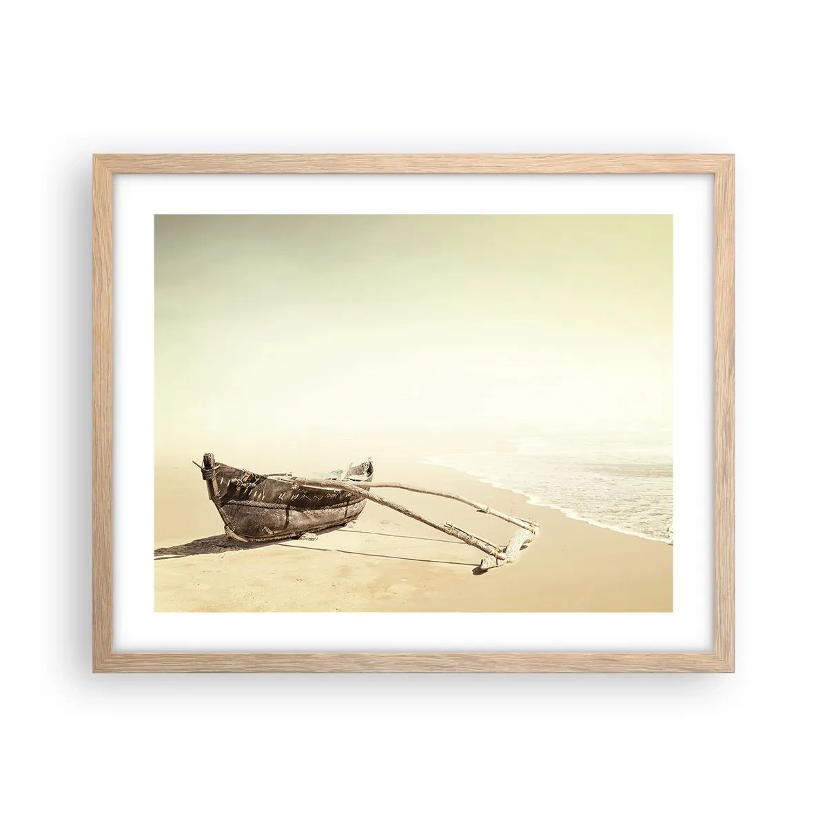 Póster en marco roble claro - Un recuerdo de los mares del sur - 50x40 cm