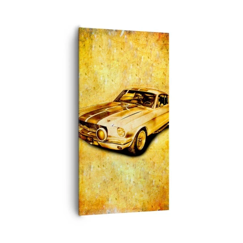 Cuadro sobre lienzo - Impresión de Imagen - Los locos años 70. - 65x120 cm