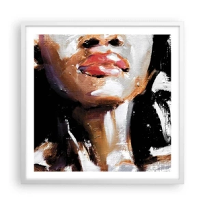 Póster en marco blanco - Orgullo sin prejuicios - 60x60 cm