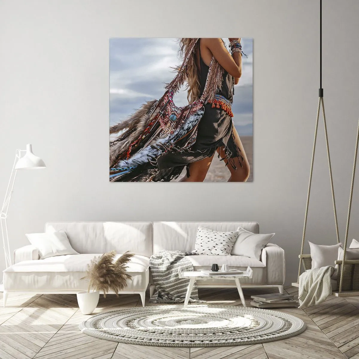 Cuadro sobre lienzo - Impresión de Imagen - La chamana - 50x50 cm