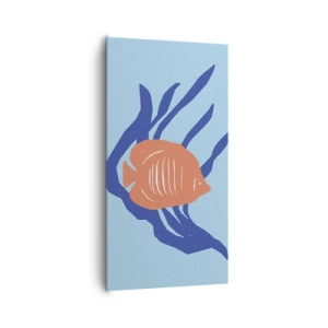 Cuadro sobre lienzo - Impresión de Imagen - Habitante de las aguas coralinas - 65x120 cm