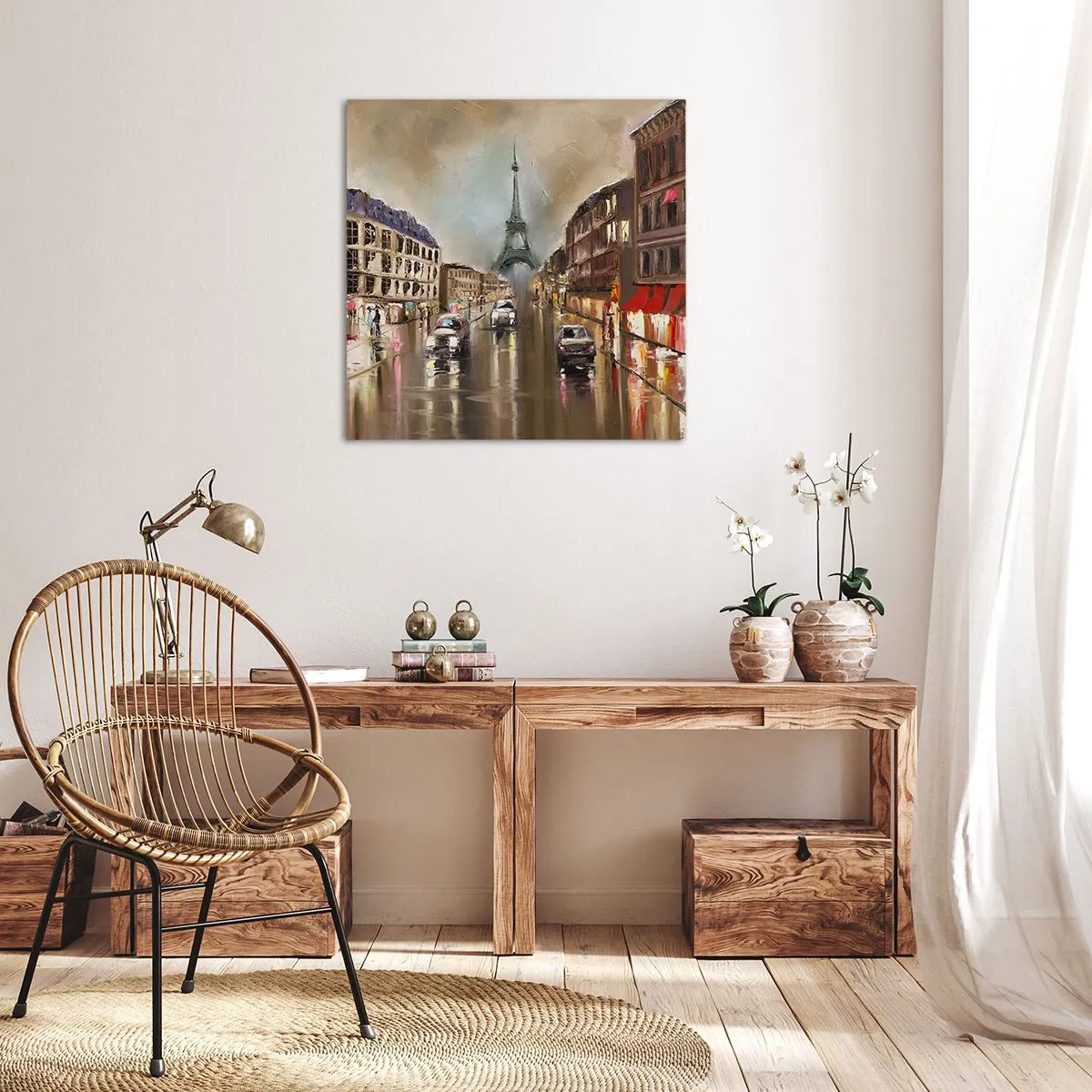 Cuadro sobre lienzo - Impresión de Imagen - Solo ella importa - 40x40 cm