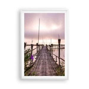 Póster en marco blanco - La tranquilidad de Asia - 61x91 cm