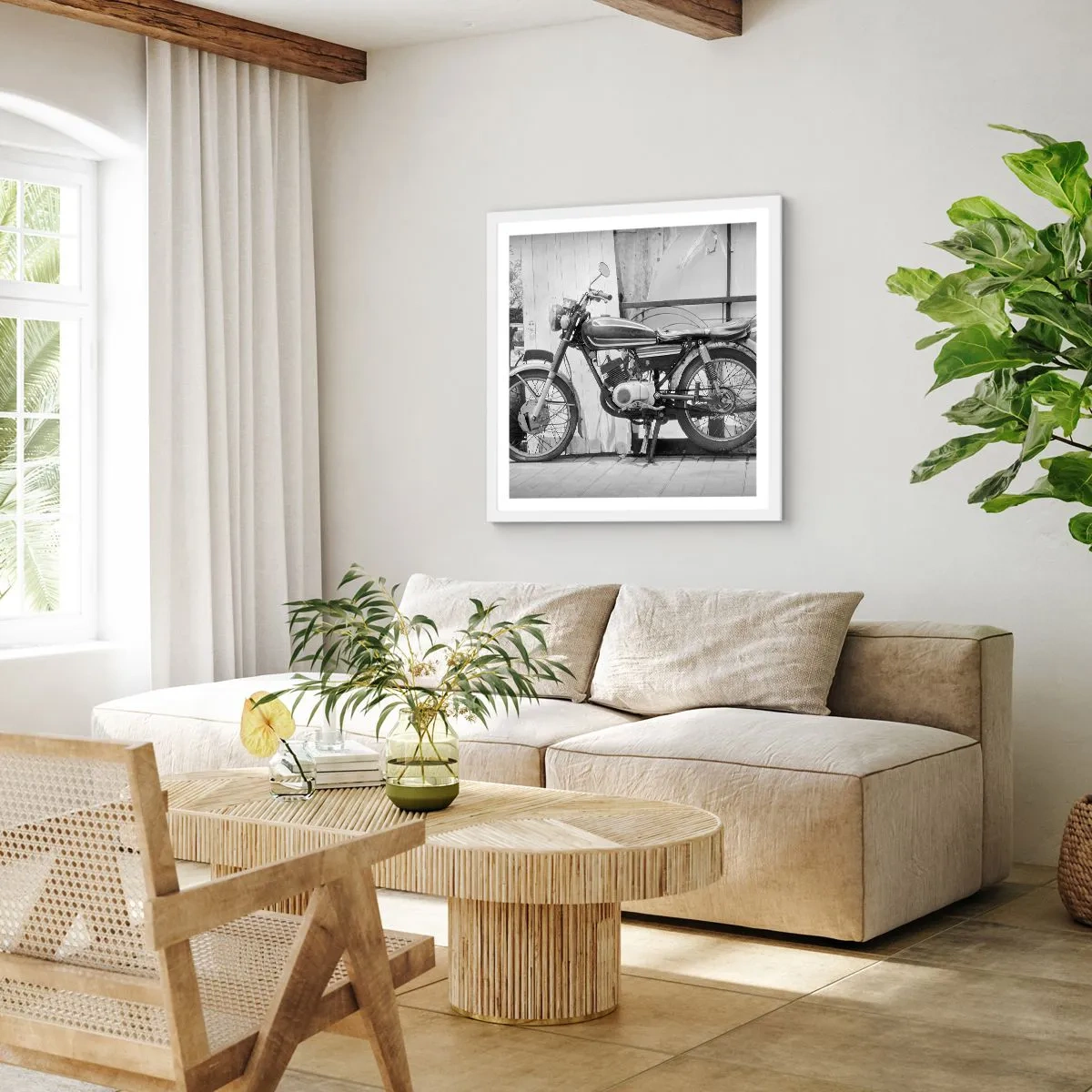 Póster en marco blanco - Los clásicos por encima de todo - 40x40 cm