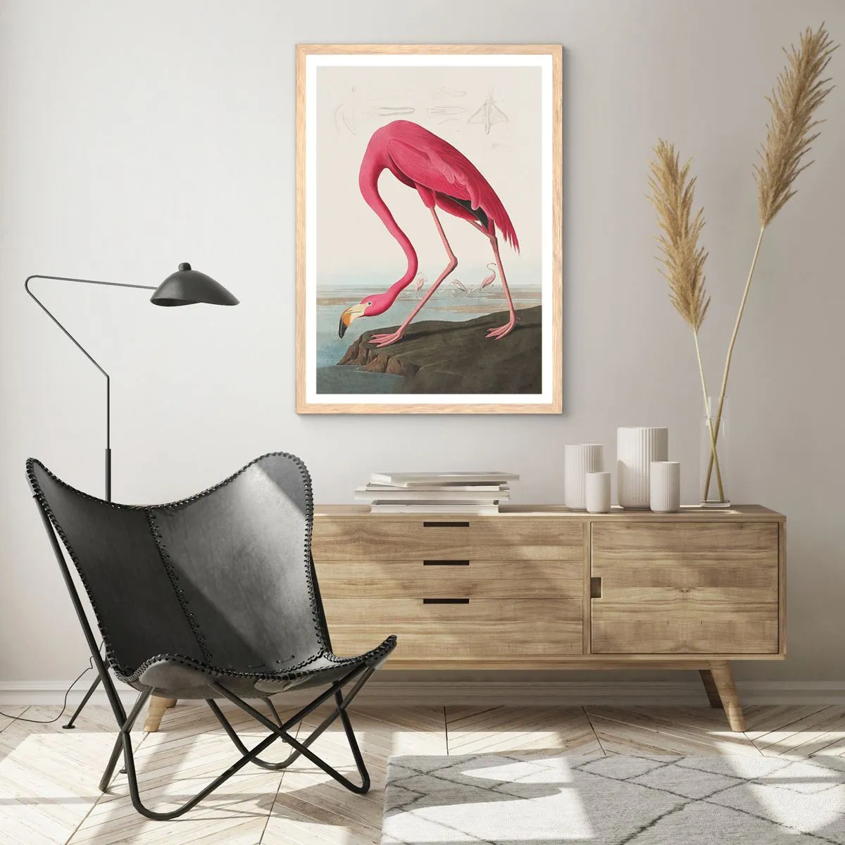 Póster en marco roble claro - Creación asombrosa - 30x40 cm