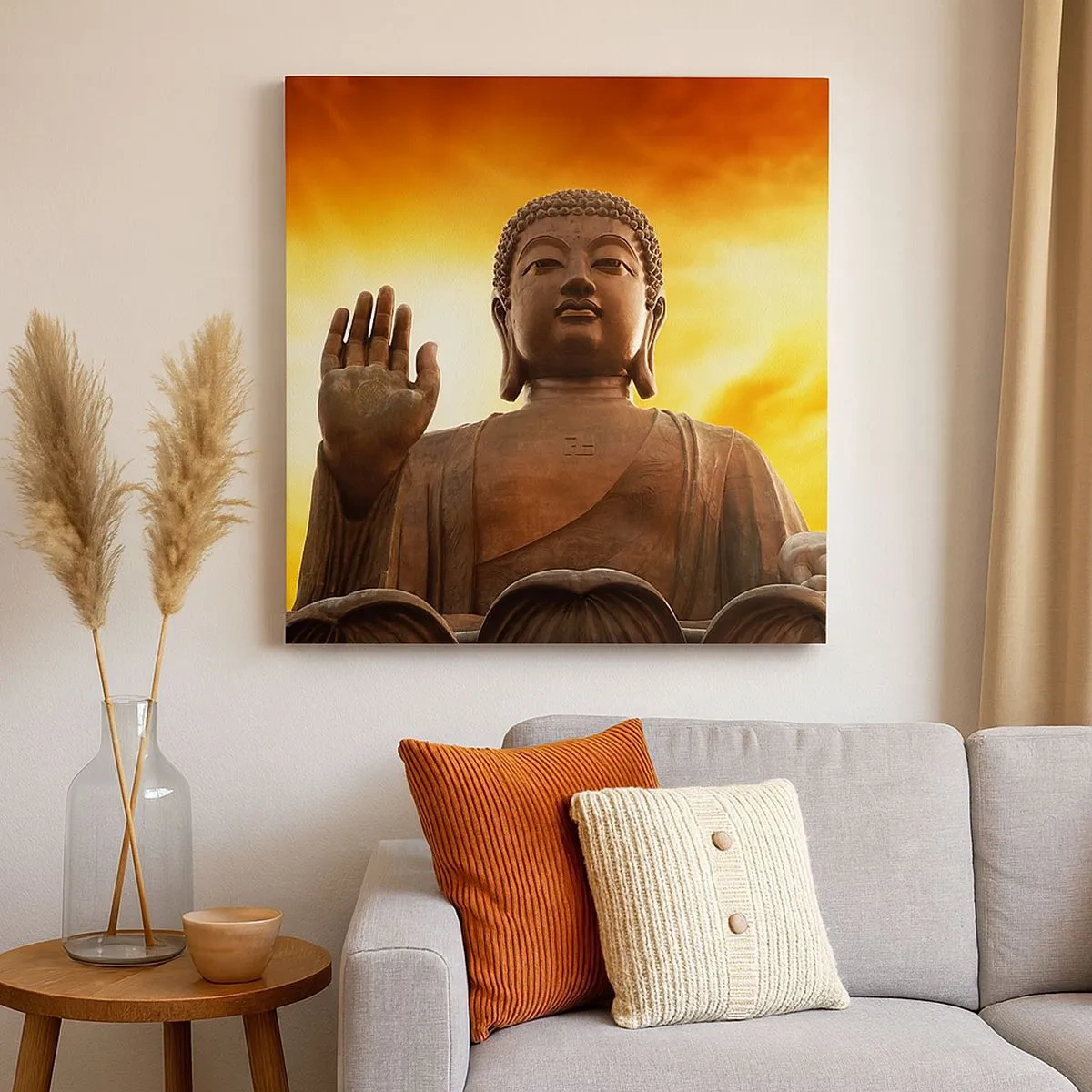 Cuadro sobre lienzo - Impresión de Imagen - La calma del mundo - 30x30 cm