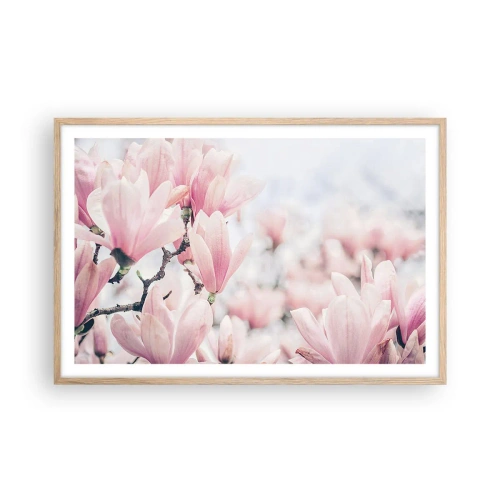 Póster en marco roble claro - La perfección de la sutileza - 91x61 cm