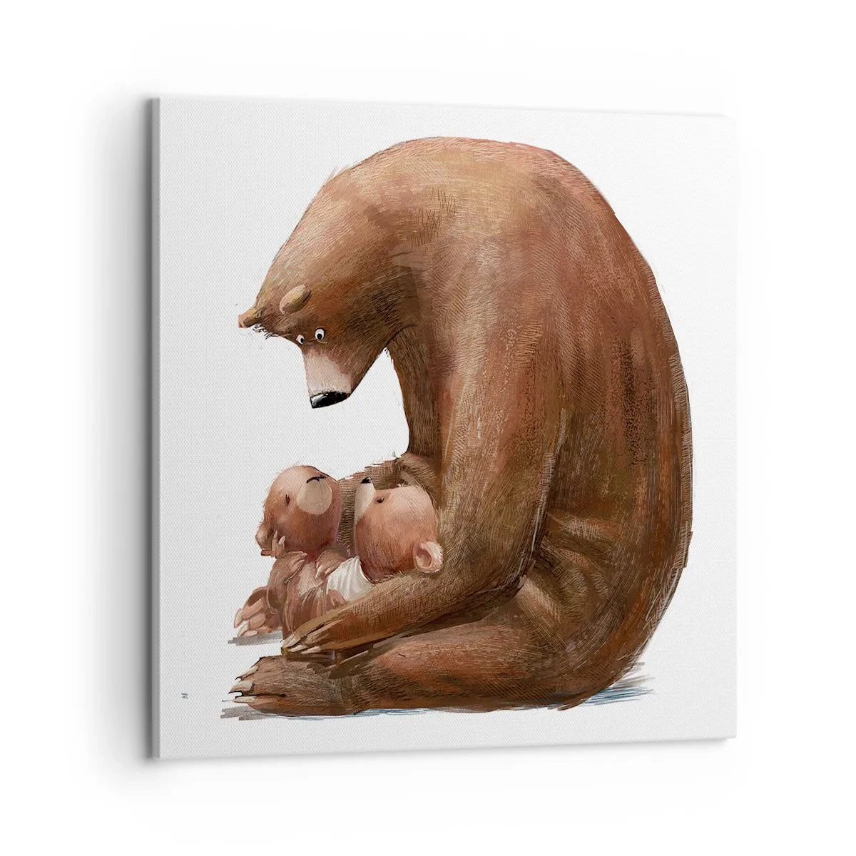 Cuadro sobre lienzo - Impresión de Imagen - Dulces sueños, niños - 60x60 cm