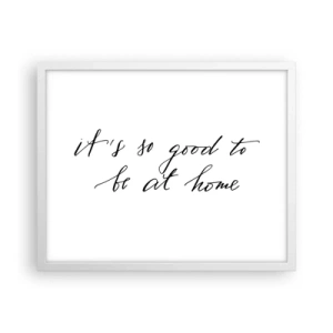 Póster en marco blanco - Toda la verdad - 50x40 cm