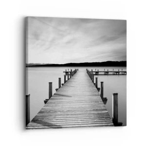 Cuadro sobre lienzo - Impresión de Imagen - En el lago de la paz - 30x30 cm