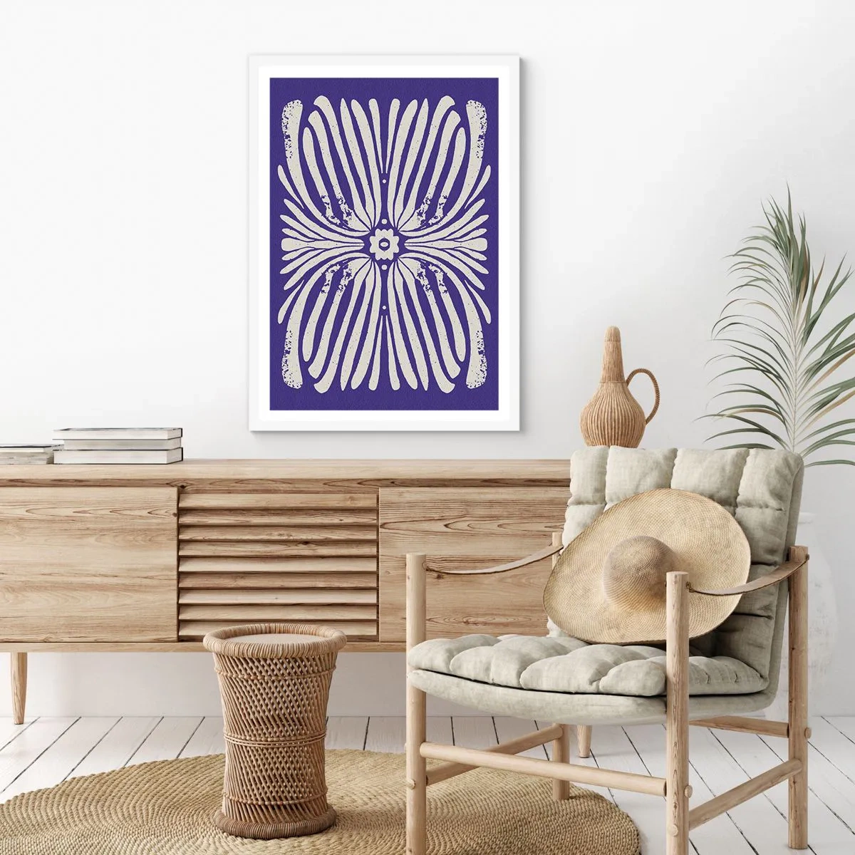 Póster en marco blanco - Inspiraciones étnicas - 50x70 cm