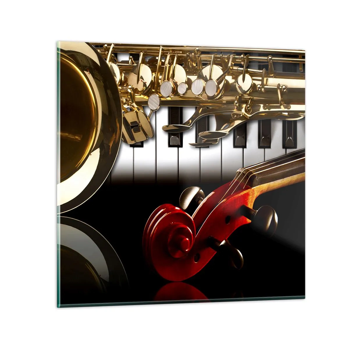 Cuadro sobre vidrio - Impresiones sobre Vidrio - Chapa, madera y marfil - 70x70 cm