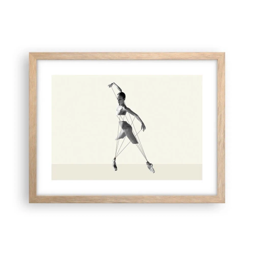 Póster en marco roble claro - Títere de sí misma - 40x30 cm