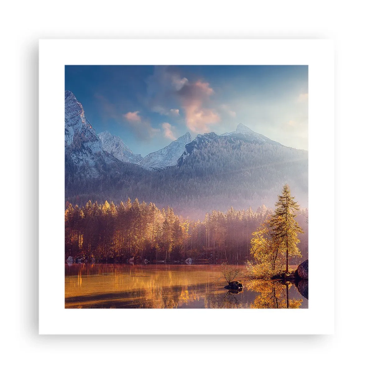 Póster - Entre las montañas y los valles - 40x40 cm