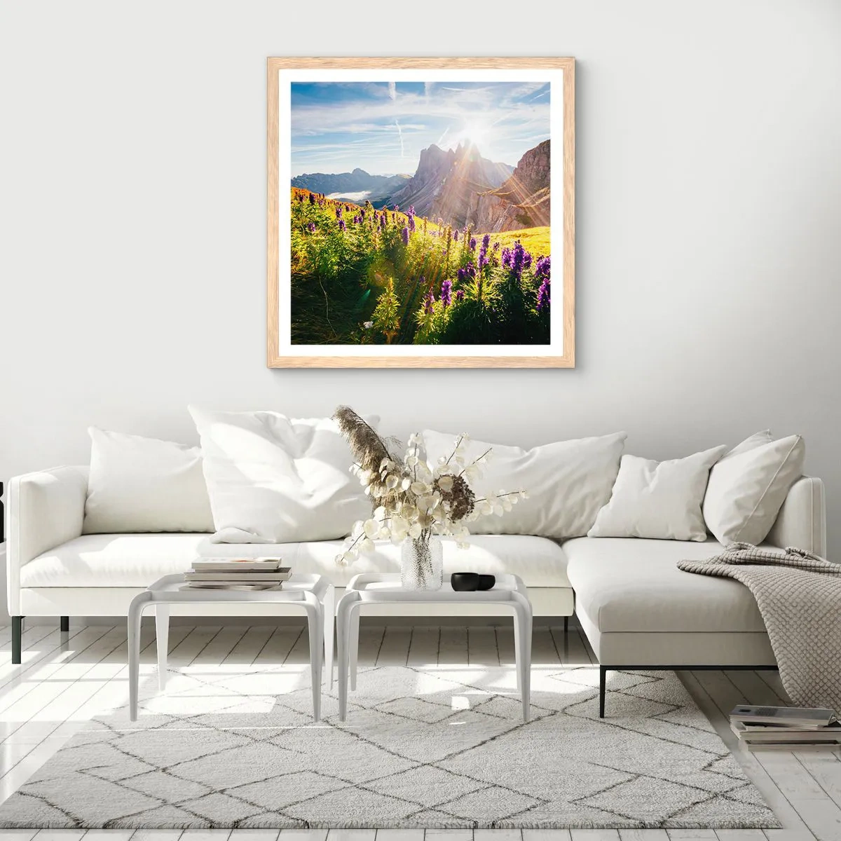 Póster en marco roble claro - La vida secreta de las hierbas - 50x50 cm