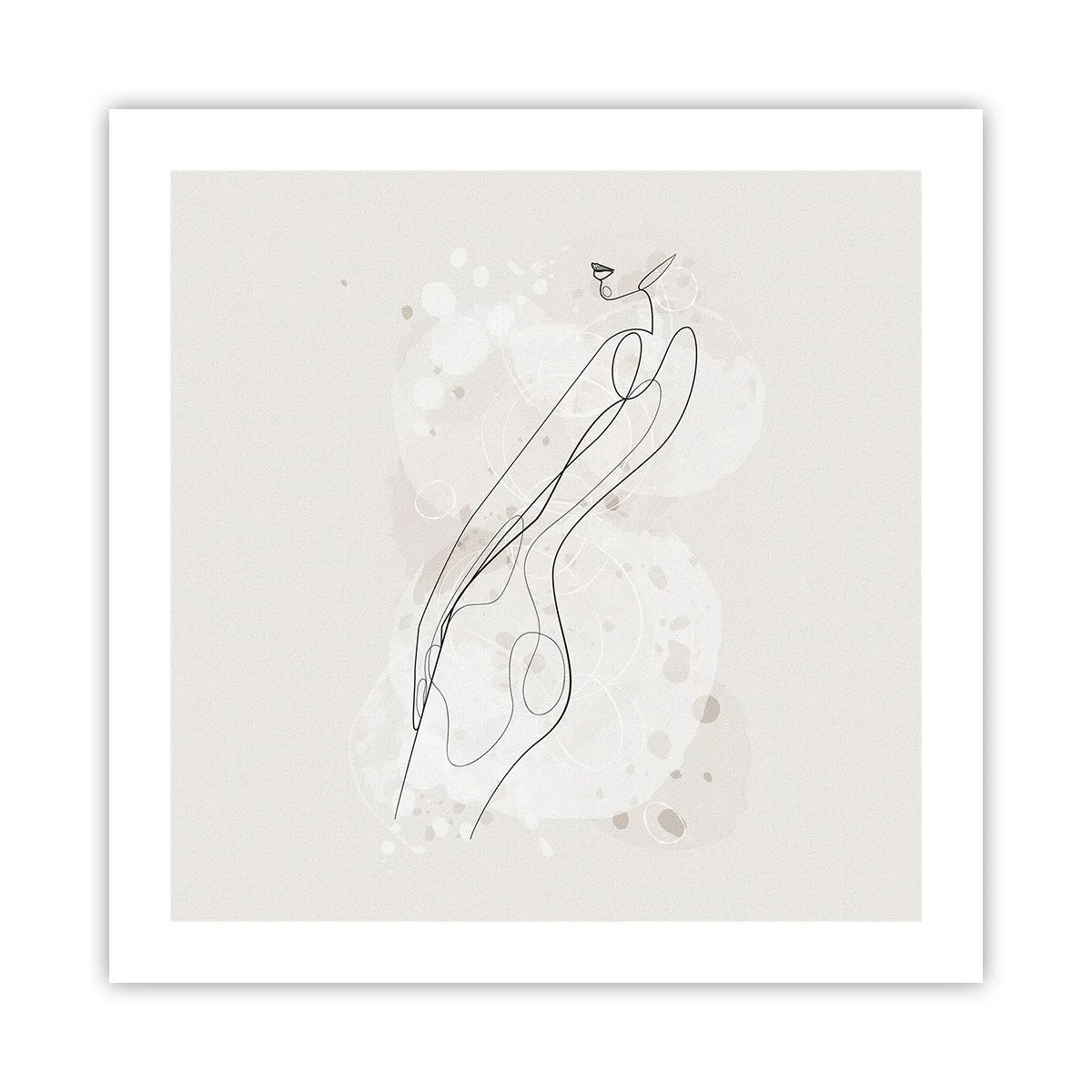 Póster - Una mirada no dice nada y al mismo tiempo lo dice todo - 50x50 cm